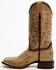 Image #3 - Dan Post Women's 12" Faux Python Western Boots - Broad Square Toe, Honey, hi-res