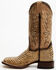 Image #3 - Dan Post Women's 12" Faux Python Western Boots - Broad Square Toe , Honey, hi-res