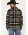 Image #4 - Brixton Men's Bowery Long Sleeve Button-Down Flannel Shirt, Black, hi-res