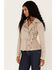 Image #2 - Shyanne Women's Ruffle Faux Suede Moto Jacket, , hi-res