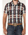 Image #3 - Rock & Roll Denim Men's Southwestern Print Short Sleeve Polo Shirt, Navy, hi-res