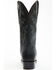 Image #5 - EL Dorado Men's Full Quill Ostrich Exotic Western Boots - Round Toe, Black, hi-res