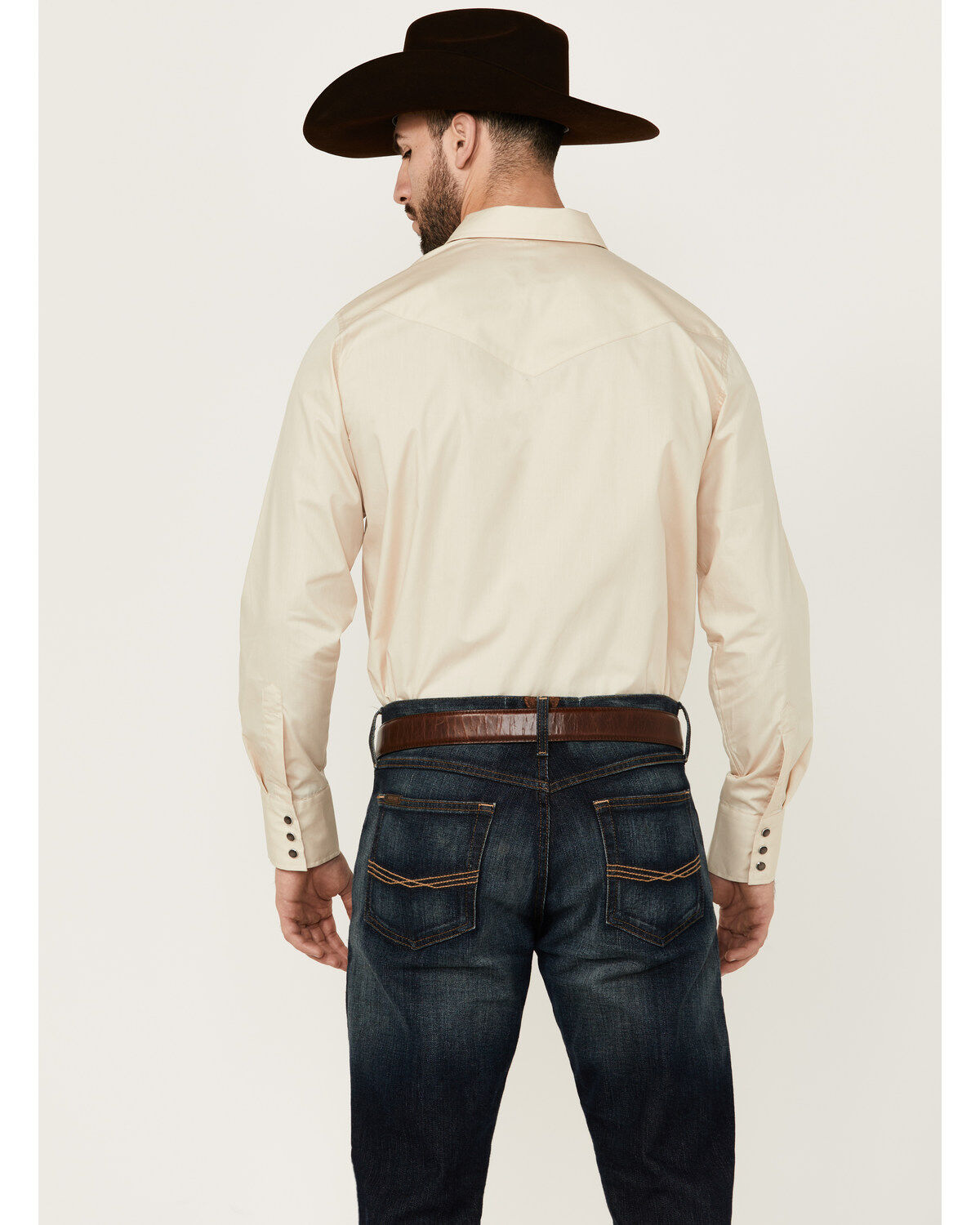 Product Name:  Gibson Men's Basic Solid Long Sleeve Pearl Snap Western Shirt