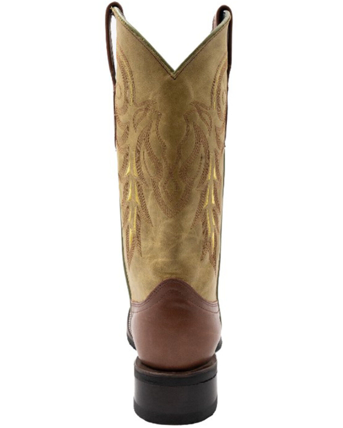 Image #5 - Ferrini Men's Maverick Western Boots - Broad Square Toe, Lt Brown, hi-res