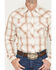 Image #3 - Wrangler 20X Men's Plaid Print Long Sleeve Snap Stretch Western Shirt, Cream, hi-res