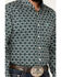 Image #3 - Panhandle Men's Select Medallion Long Sleeve Button-Down Western Shirt, Dark Green, hi-res