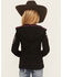 Image #4 - Cowgirl Hardware Girls' Blaze Horse Thermal Hoodie, Black, hi-res