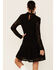Molly Bracken Women's Lace Mock Neck Mini Dress, Black, hi-res
