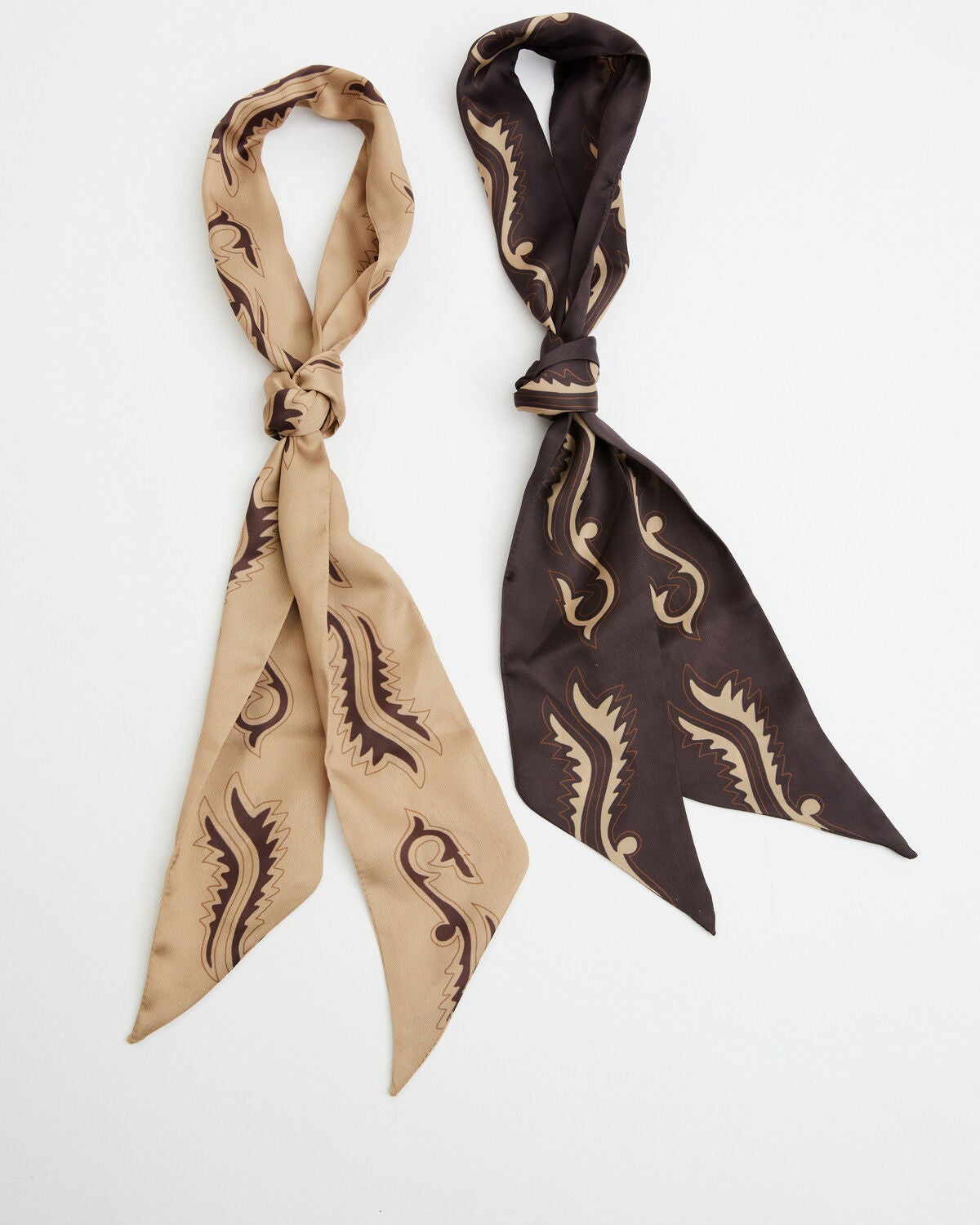 Image #5 - Idyllwind Women's Landers Silky Hair Scarf Pack - 2 Piece, Brown, hi-res