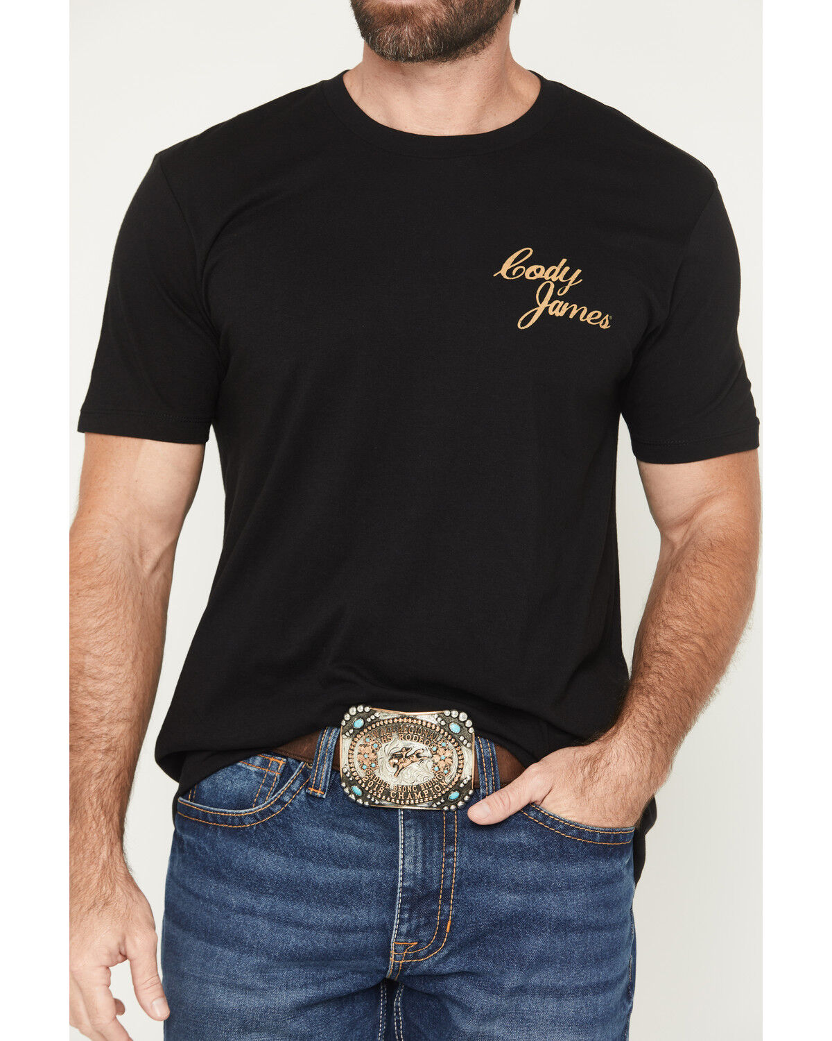 Image #3 - Cody James Men's Shooting Hand Short Sleeve Graphic T-Shirt, Black, hi-res