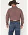 Image #4 - Ariat Men's Pro Series Travis Plaid Print Long Sleeve Button-Down Stretch Western Shirt, Burgundy, hi-res