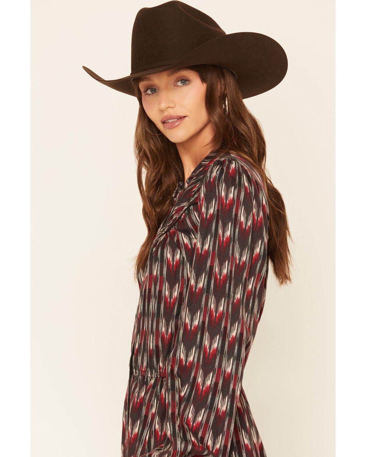 Image #2 - Ariat Women's Crawford Southwestern Print Long Sleeve Mini Dress, Multi, hi-res