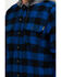 Image #4 -  Hawx Men's Blue Monteta Plaid Hooded Long Sleeve Shirt Work Jacket - Tall , , hi-res