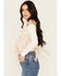 Image #2 - Vocal Women's Braided Lace Fringe Vest, Natural, hi-res