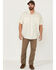 Image #2 - Resistol Men's Solid Short Sleeve Button-Down Western Shirt, Off White, hi-res