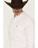 Image #2 - Ariat Men's Campbell Geo Print Long Sleeve Button-Down Western Shirt, White, hi-res