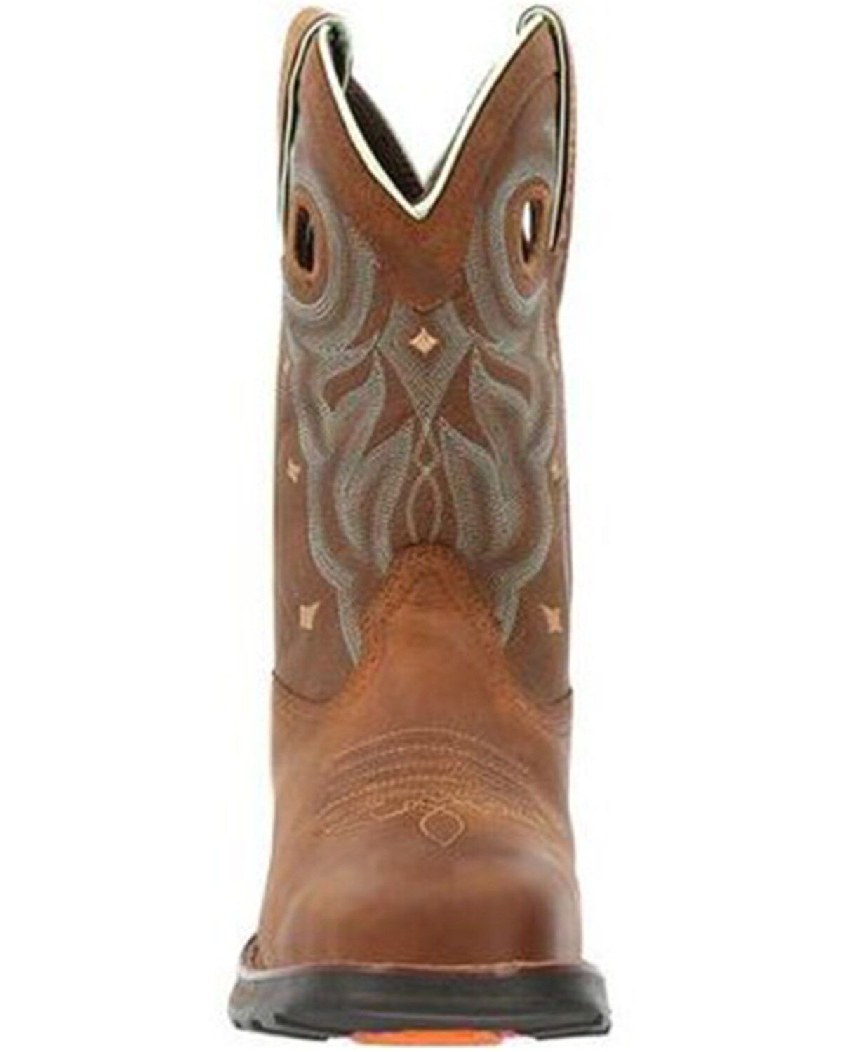Image #4 - Durango Women's Maverick Waterproof Western Work Boots - Steel Toe, Tan, hi-res