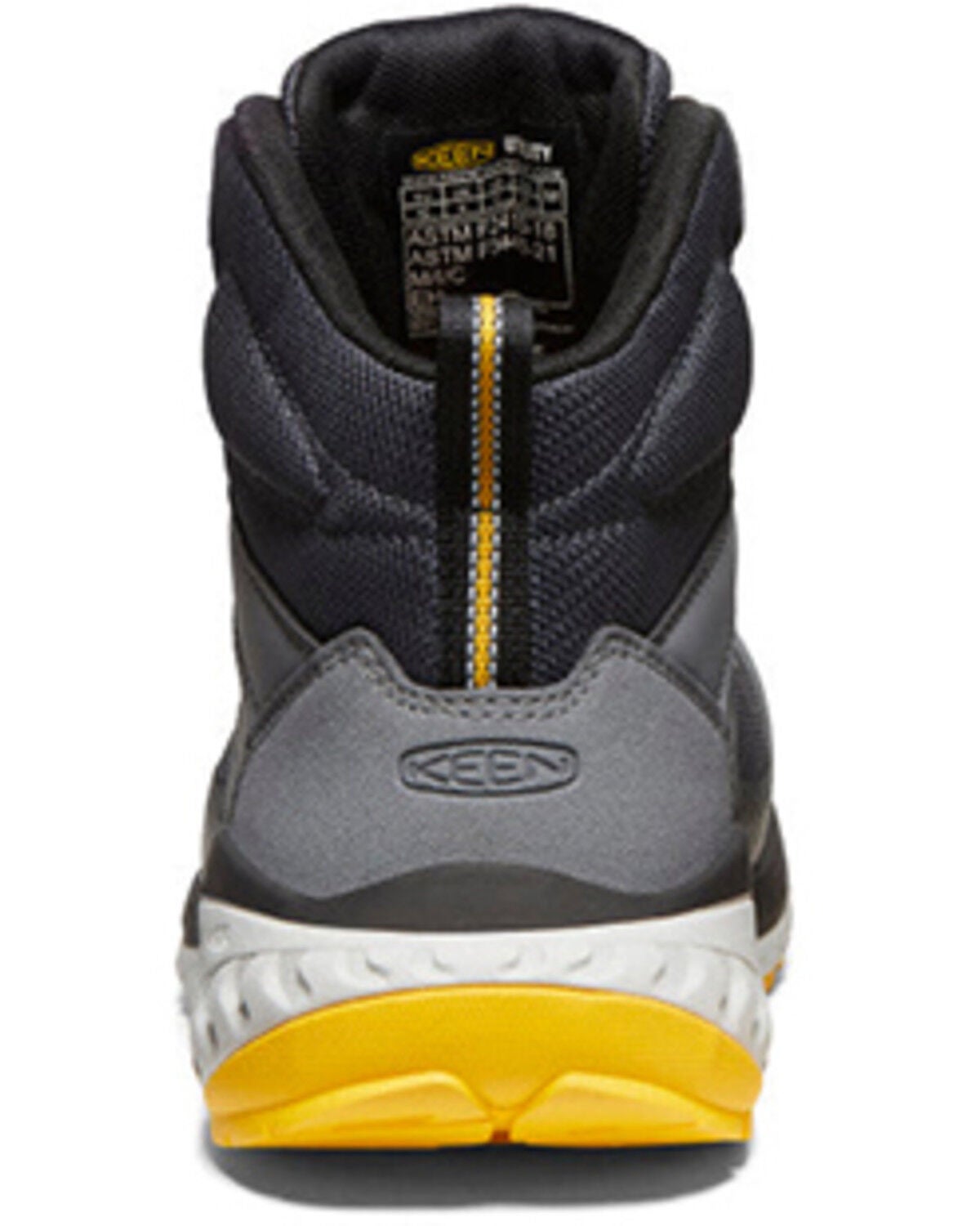 Image #3 - Keen Men's Arvada Mid Work Sneakers - Carbon Fiber Toe, Grey, hi-res