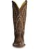 Image #4 - Old West Women's Distressed Leather Western Boots  - Snip Toe, , hi-res