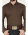 Image #3 - Cody James Men's Sebastian Geo Print Long Sleeve Button-Down Stretch Western Shirt, Dark Brown, hi-res