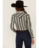 Panhandle Women's Floral Stripe Long Sleeve Western Snap Shirt, Grey, hi-res