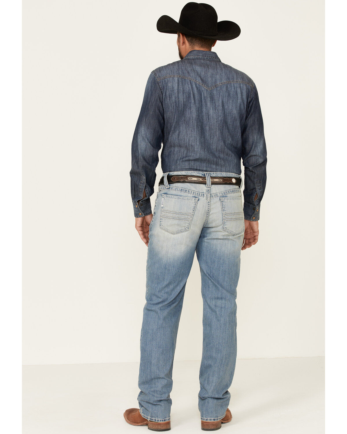 Image #2 - Cinch Men's White Label Performance Light Stonewashed Relaxed Straight Jeans, , hi-res