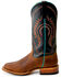 Horse Power Men's Bison Western Boots - Broad Square Toe, Brown, hi-res