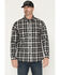 Image #1 - Hawx Men's Pike Plaid Print Long Sleeve Button-Down Flannel Shirt, Charcoal, hi-res
