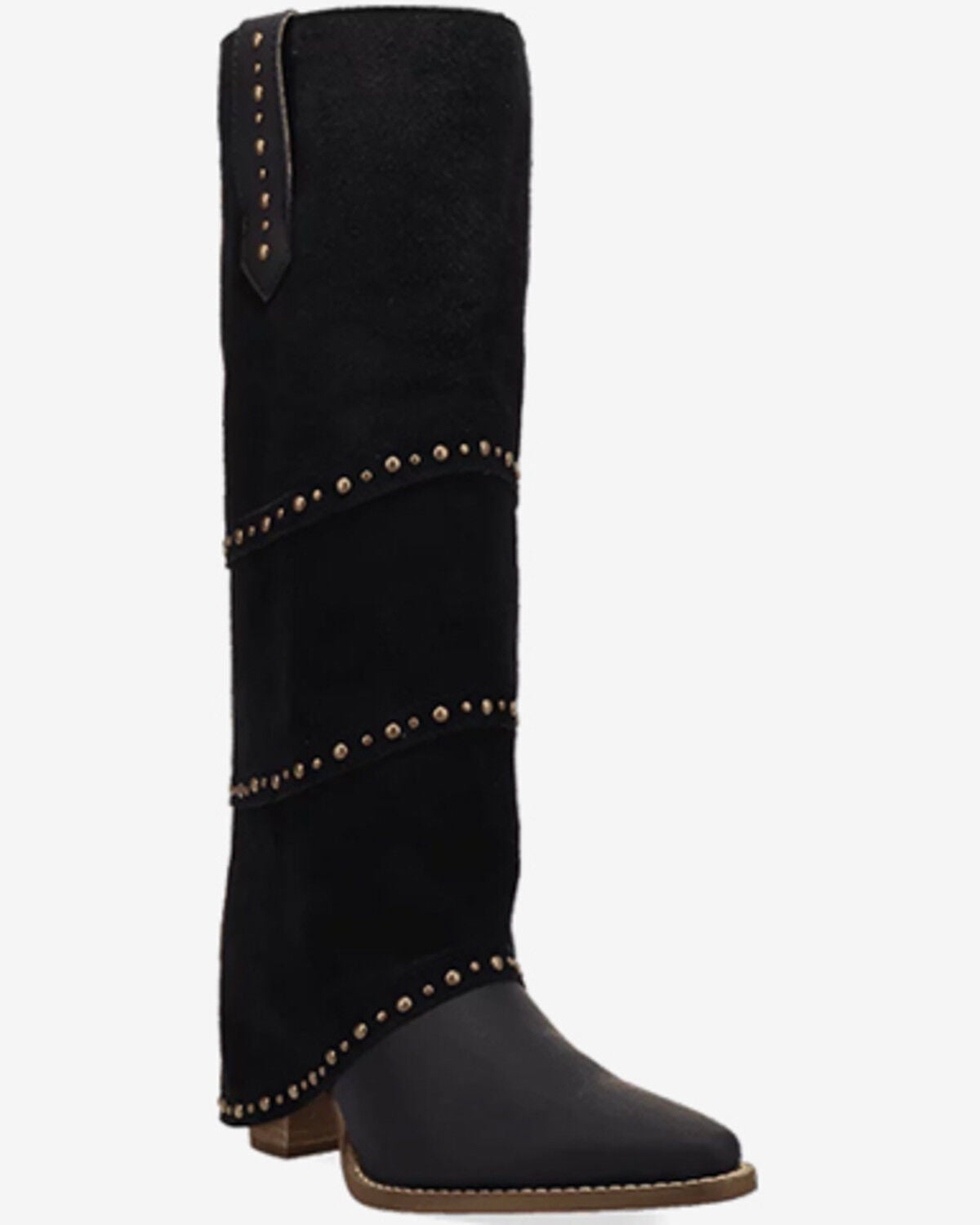 Dingo Women's Texani Studded Tall Western Boots - Snip Toe, Black, hi-res