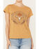 Shyanne Women's Wild West Tee, Coffee, hi-res