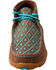 Image #4 - Twisted X Women's Diamond Stitched Lace-Up Moccasins, Multi, hi-res
