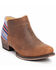 Image #1 - Roper Women's Serape Heel Fashion Booties - Snip Toe, Brown, hi-res