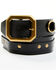 Image #1 - Brothers and Sons Men's James Utility D-Ring Buckle Belt, Black, hi-res