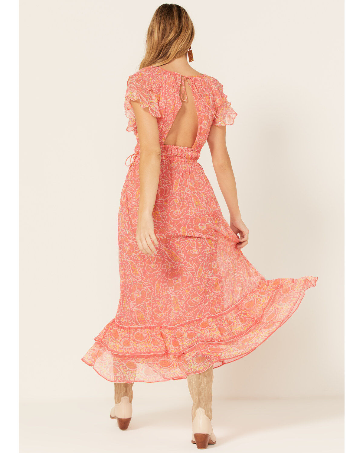 Image #4 - Cleobella Women's Floral Blossom Print Hannah Midi Dress, Pink, hi-res