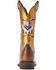 Image #3 - Ariat Women's Frontier Chimayo Thunderbird Embroidered Western Boots - Broad Square Toe, Gold, hi-res