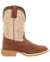 Image #2 - Durango Boys' Lil' Rebel Pro™ Western Boots - Broad Square Toe, Coffee, hi-res