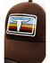 Cody James Men's Brown Serape Steer Head Trucker Hat, Brown, hi-res