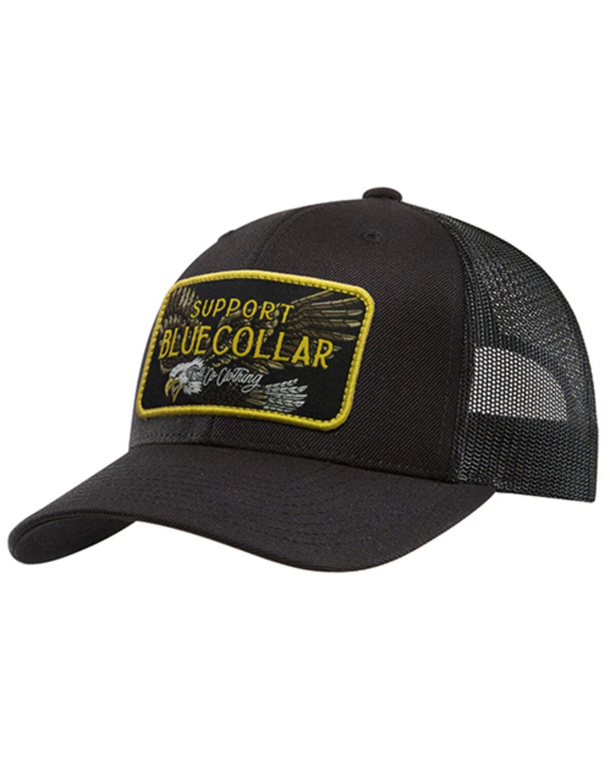 Troll Co Men's Barricade Eagle Ball Cap, Black, hi-res