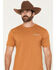Image #2 - Ariat Men's Scorpion Seal Short Sleeve Graphic T-Shirt, Rust Copper, hi-res