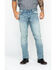 Moonshine Spirit Men's Sutton Light Wash Slim Straight Jeans , Indigo, hi-res