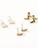 Image #2 - Shyanne Women's Cow Print Earring Set - 24 Piece, Gold, hi-res