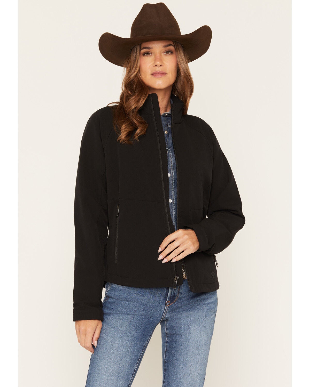 Ariat Women's Atlas Concealed Carry Softshell Jacket, Black, hi-res