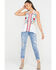 Image #3 - Scully Women's Honey Creek Embroidered Tassel Tank, White, hi-res