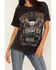 Image #3 - Idyllwind Women's Jennie Rhinestone Short Sleeve Graphic Tee, Black, hi-res