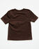 Image #3 - Cody James Toddler Boys' USA Steerhead Short Sleeve Graphic T-Shirt, Dark Brown, hi-res