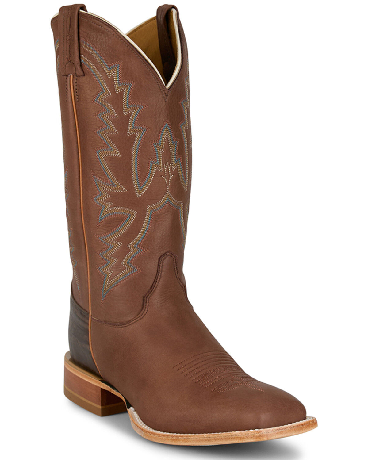 Image #1 - Justin Men's Boston Western Boots - Square Toe, Brown, hi-res