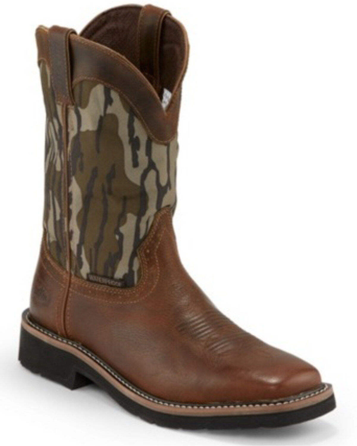 Justin Men´s Trekker Bottom Lands Waterproof Western Work Boots - SoftToe teamlce.in