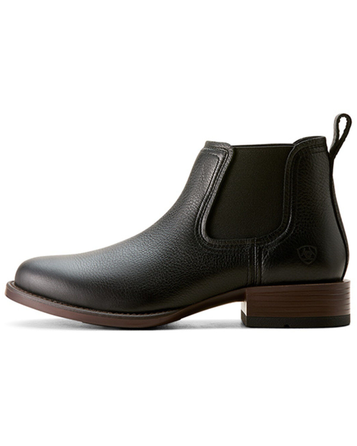 Image #2 - Ariat Men's Booker Ultra Chelsea Boots - Broad Square Toe, Black, hi-res