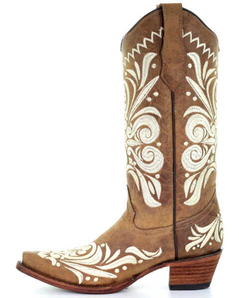 Image #3 - Circle G Women's Embroidery Western Boots - Snip Toe, , hi-res