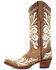Circle G Women's Embroidery Western Boots - Snip Toe, Tan, hi-res